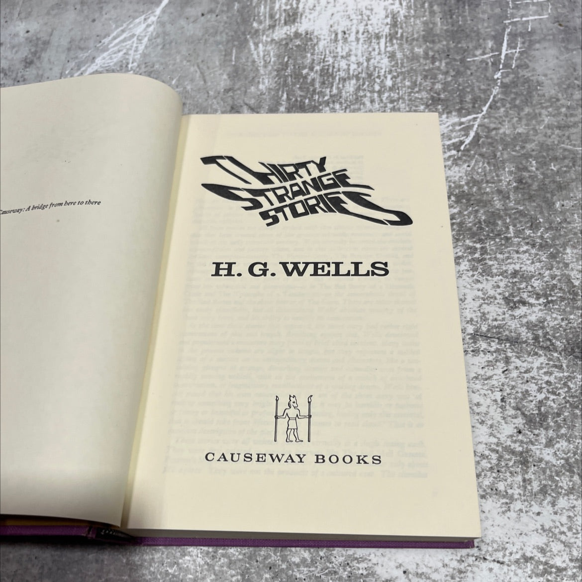 causeway: a bridge from here to there book, by h.g.wells, 1974 Hardcover image 2
