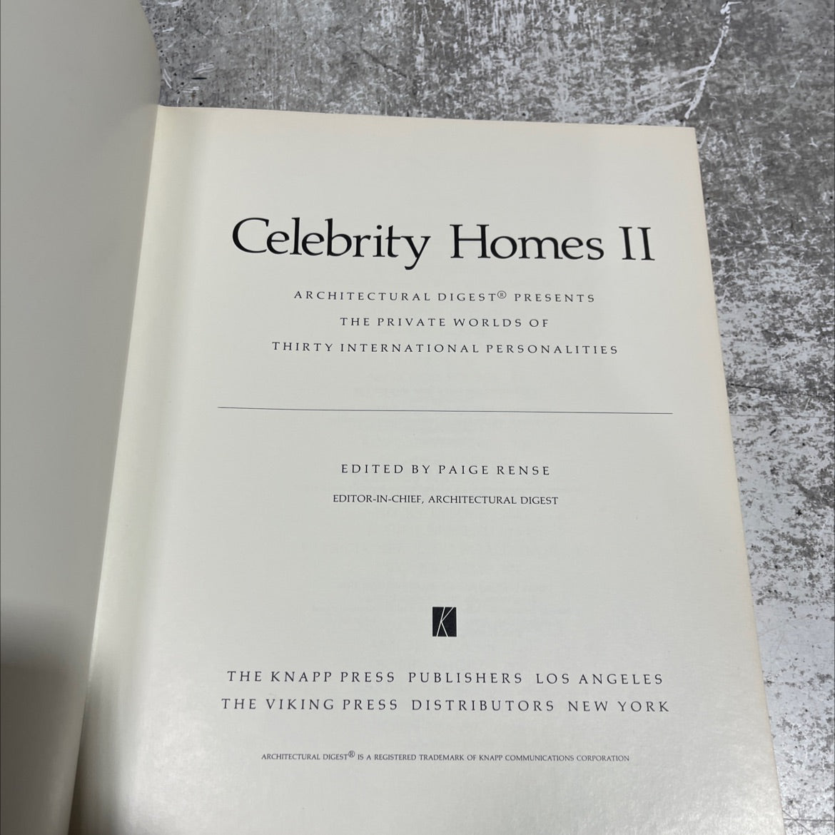 celebrity homes ii book, by Paige Rense, 1981 Hardcover image 2