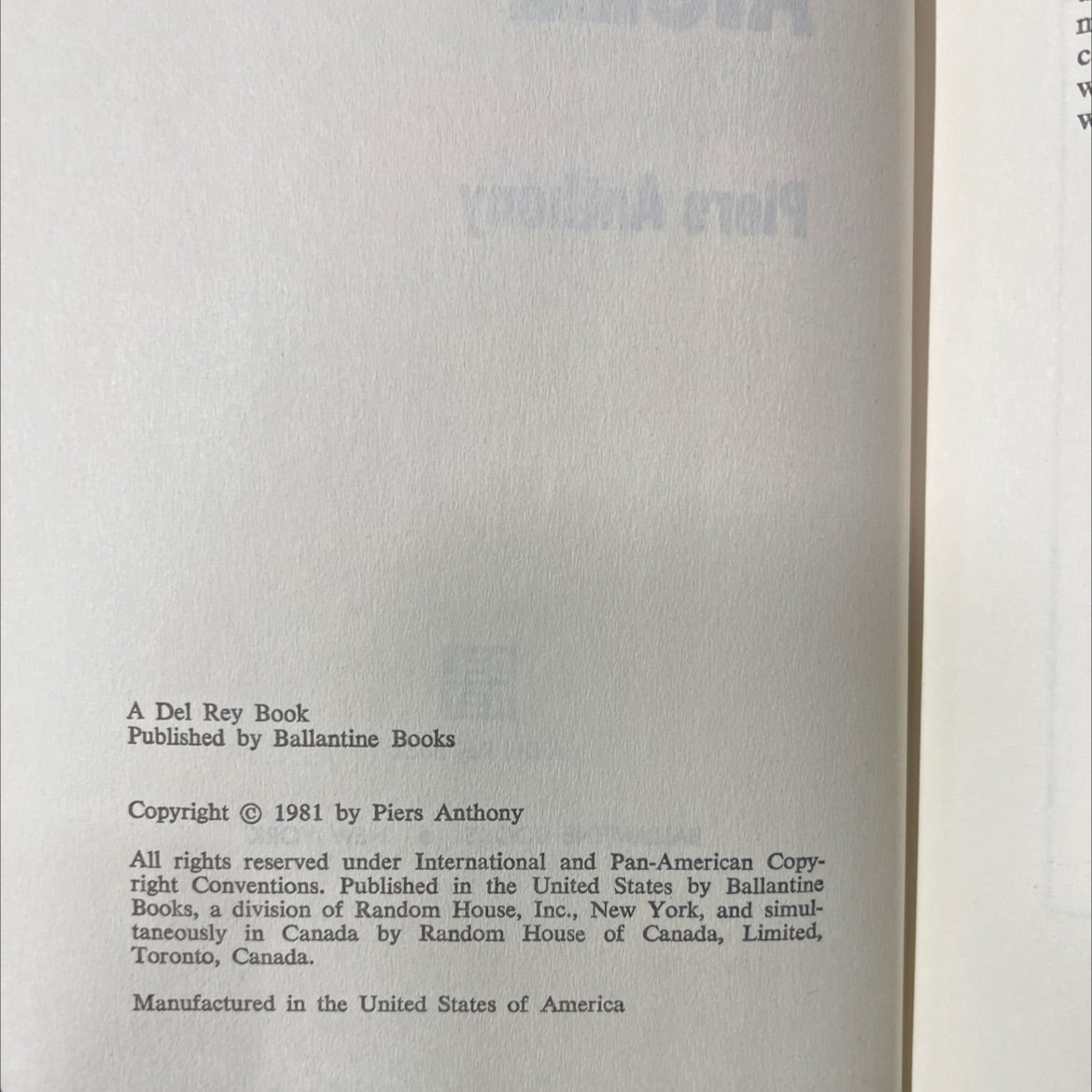 centaur aisle book, by Piers Anthony, 1981 Hardcover image 3