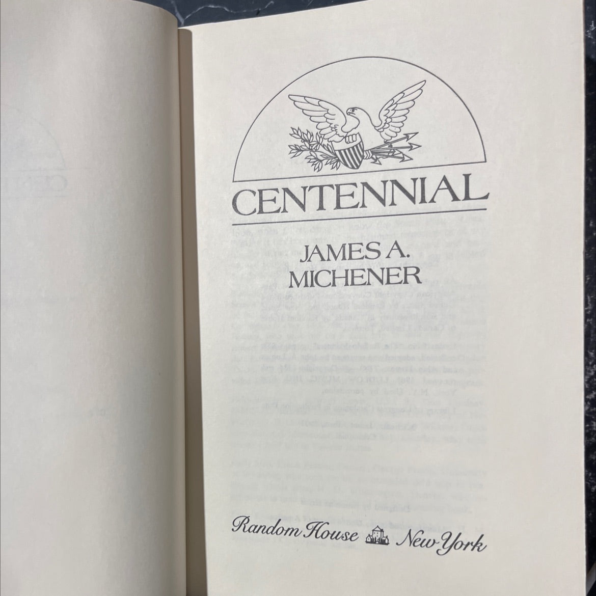 centennial book, by james a. michener, 1974 Hardcover image 2