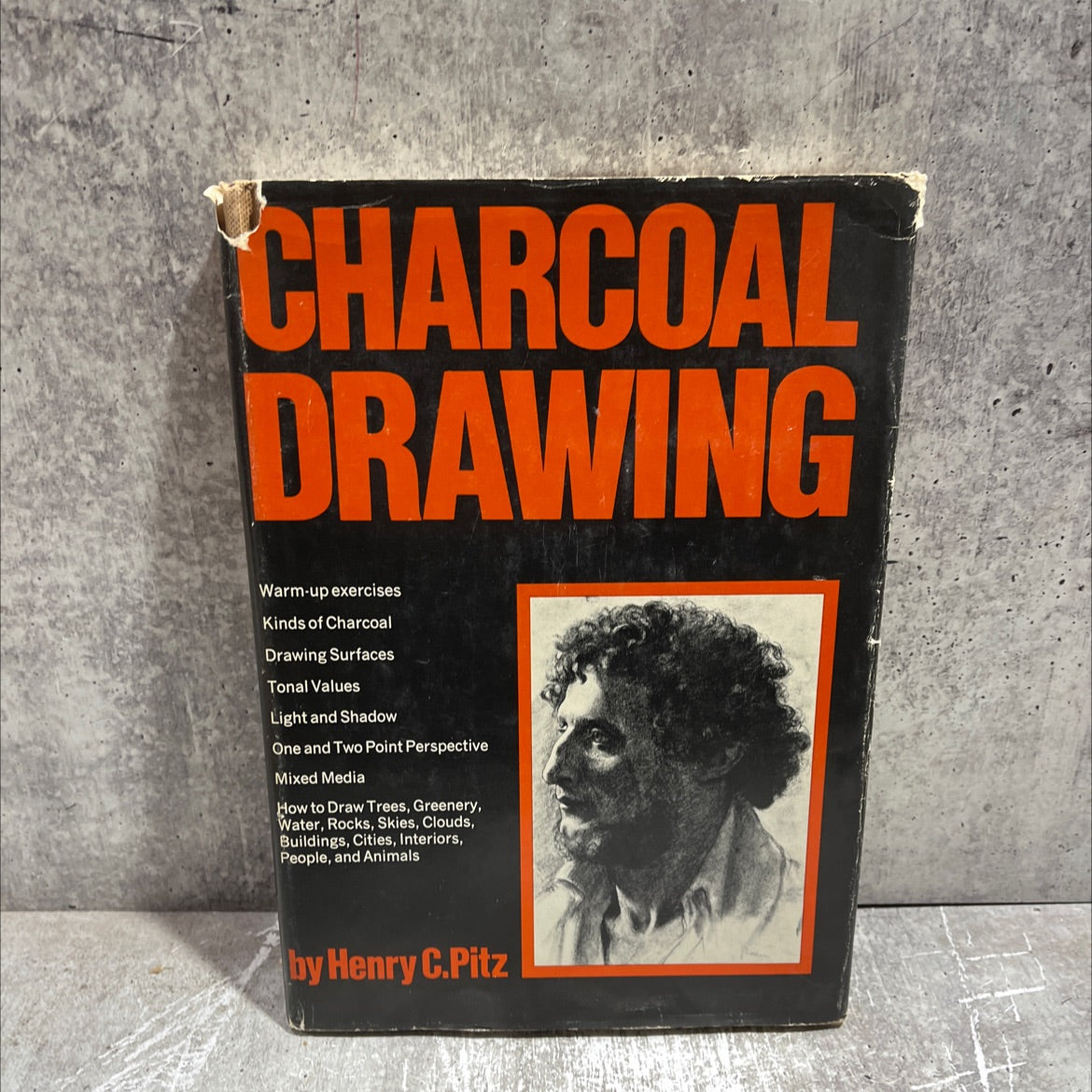 charcoal drawing book, by Henry C. Pitz, 1975 Hardcover image 1