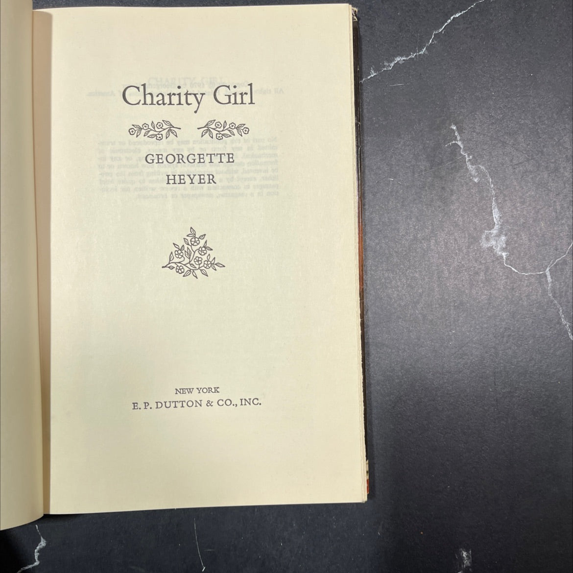 charity girl book, by georgette heyer, 1970 Hardcover image 2