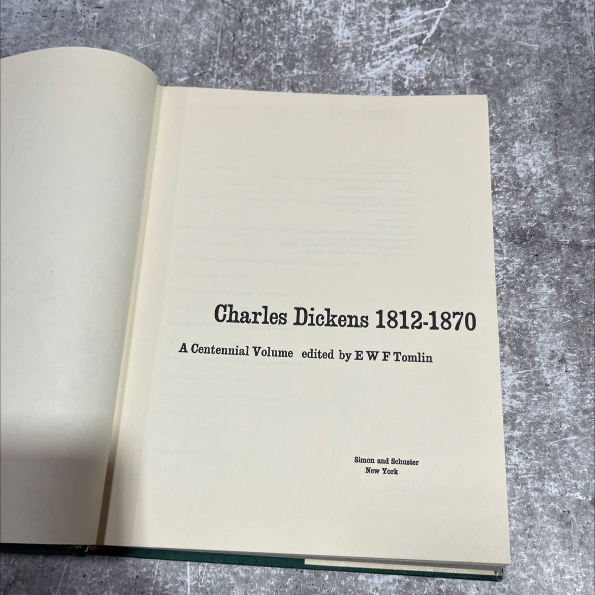 charles dickens 1812-1870 a centennial volume book, by EWF Tomlin, 1969 Hardcover image 2