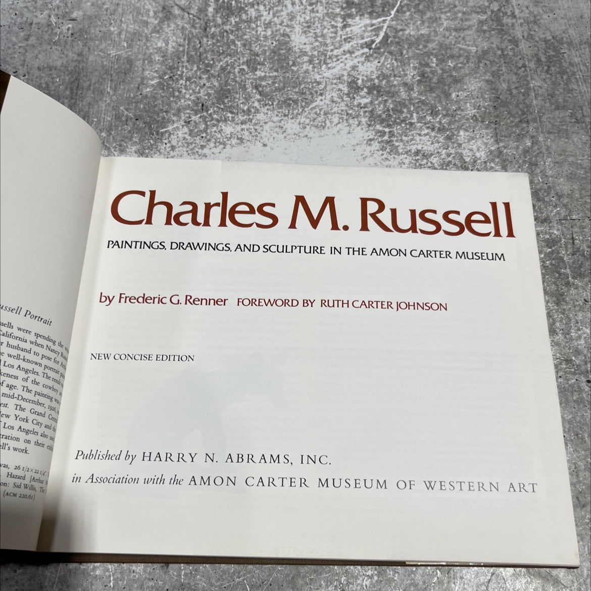 charles m. russell paintings, drawings, and sculpture in the amon carter museum book, by frederic g. renner, 1976 image 2