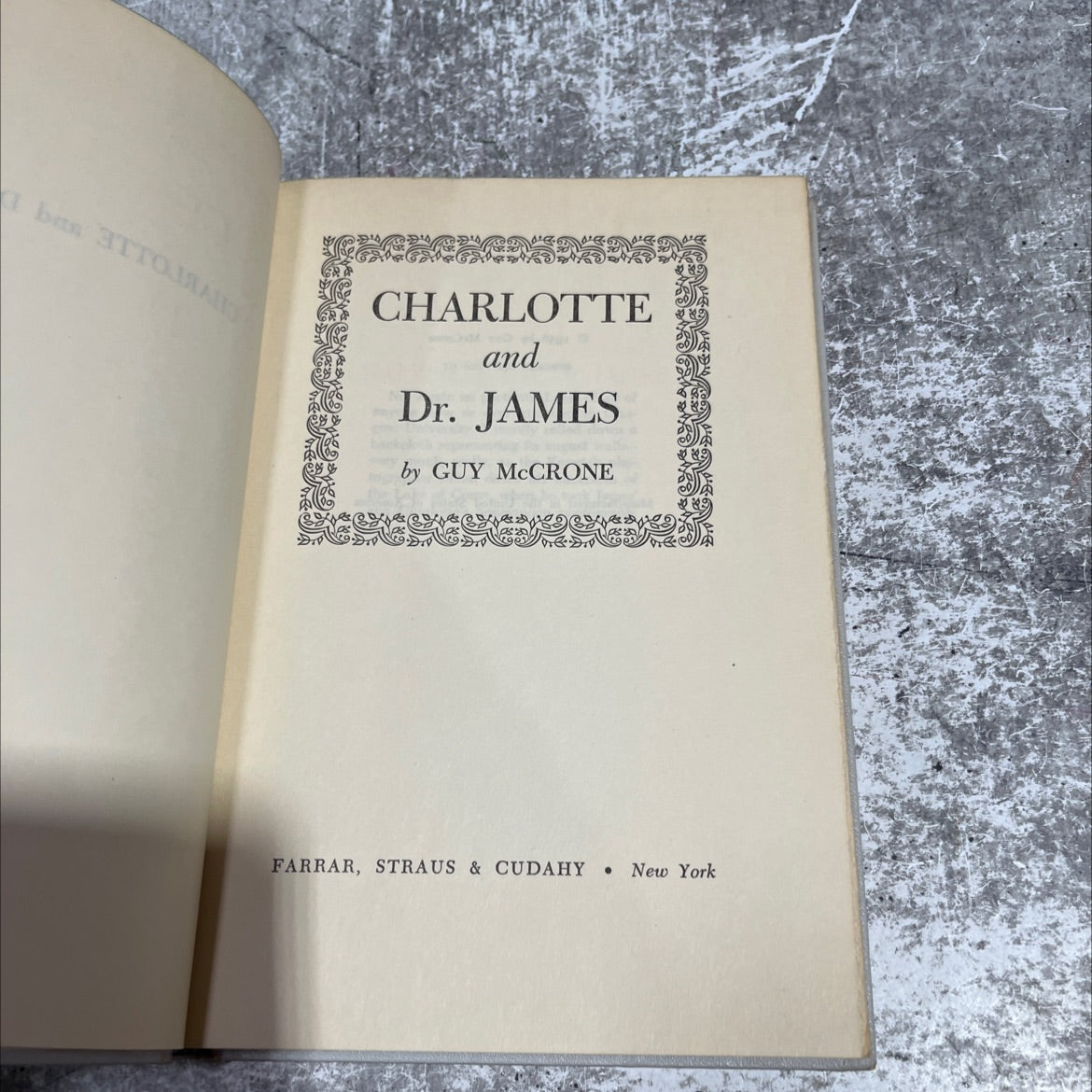 charlotte m and dr. james book, by guy mccrone, 1956 Hardcover image 2