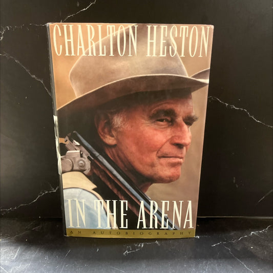 SIGNED charlton heston in the arena an autobiography book, by charlton heston, 1995 Hardcover, First Edition image 1