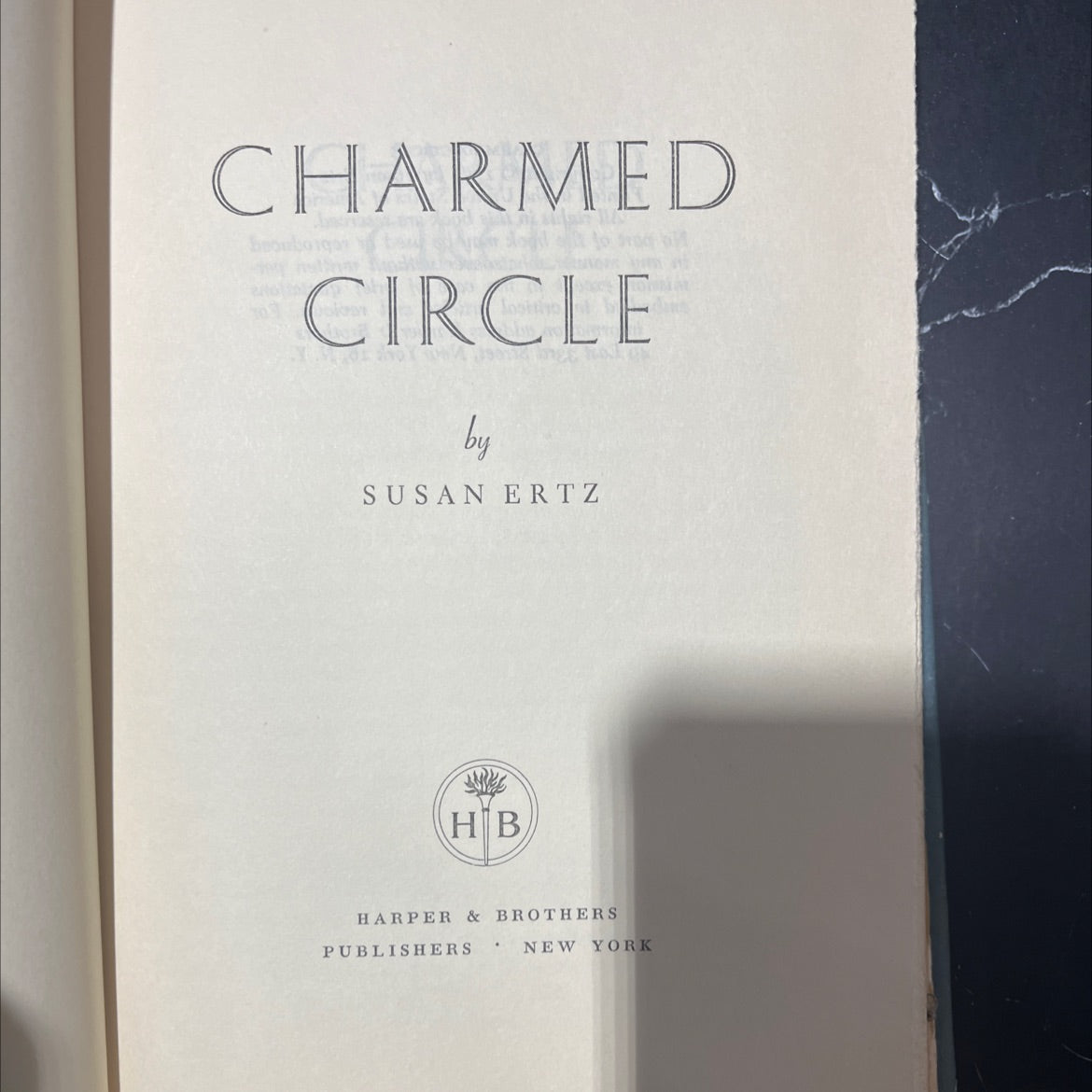 charmed circle book, by susan ertz, 1956 Hardcover image 2
