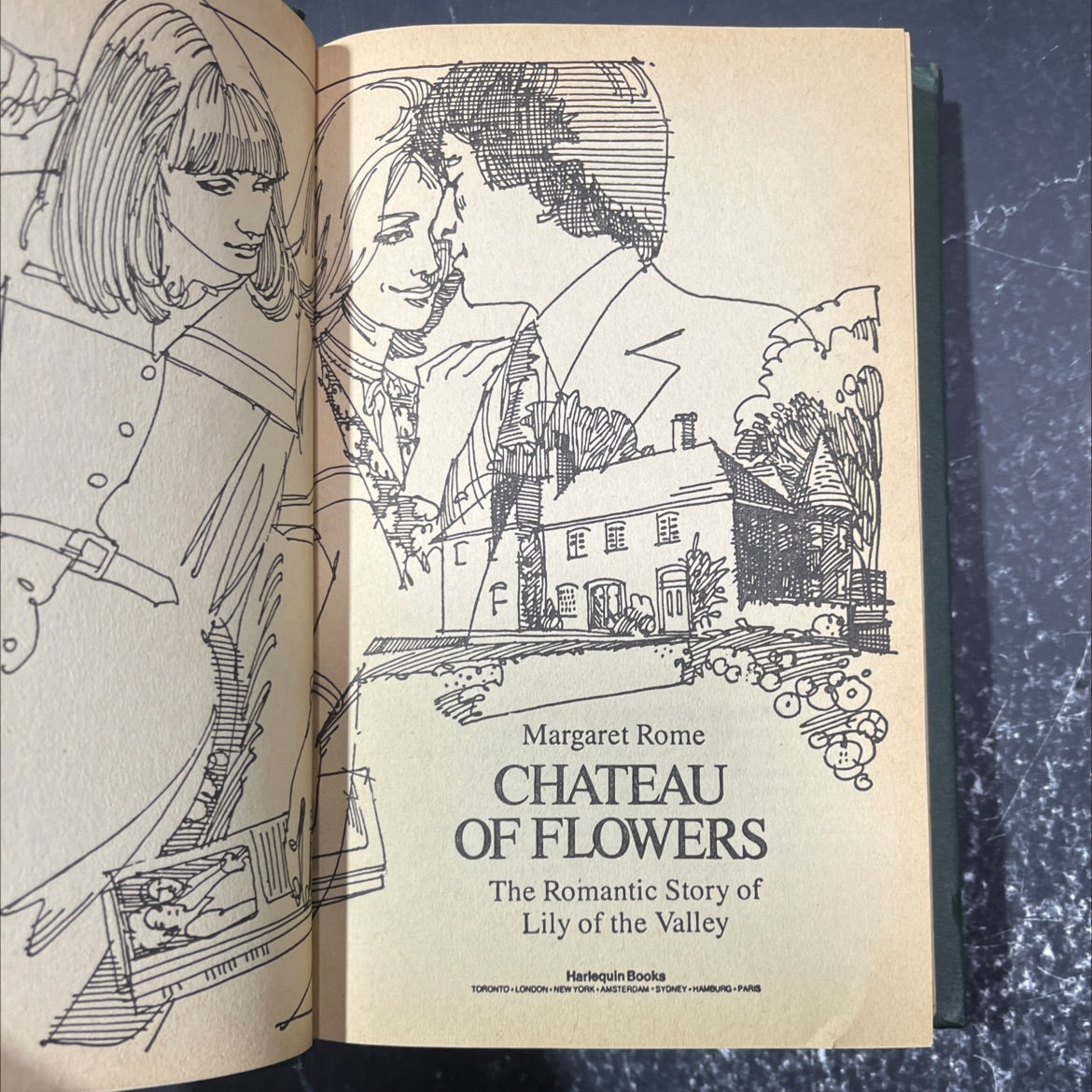 chateau of flowers book, by margaret rome, 1971 Hardcover image 2