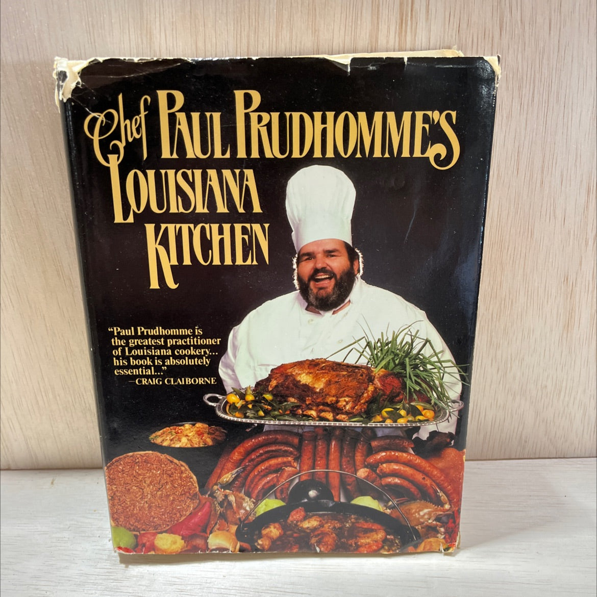 chef paul prudhomme's louisiana kitchen book, by Paul Prudhomme, 1984 Hardcover, Vintage image 1