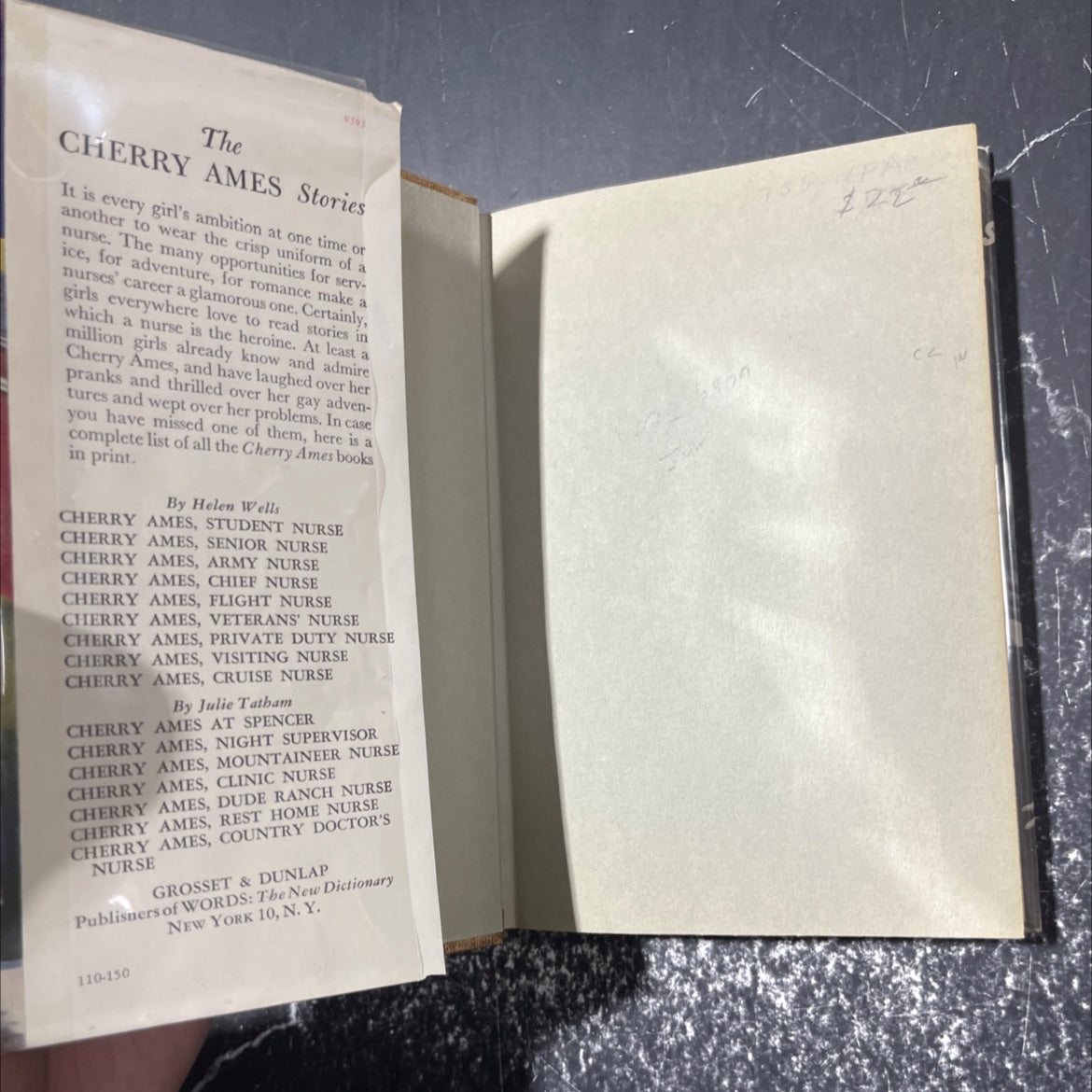 cherry ames, army nurse book, by helen wells, 1944 Hardcover image 4