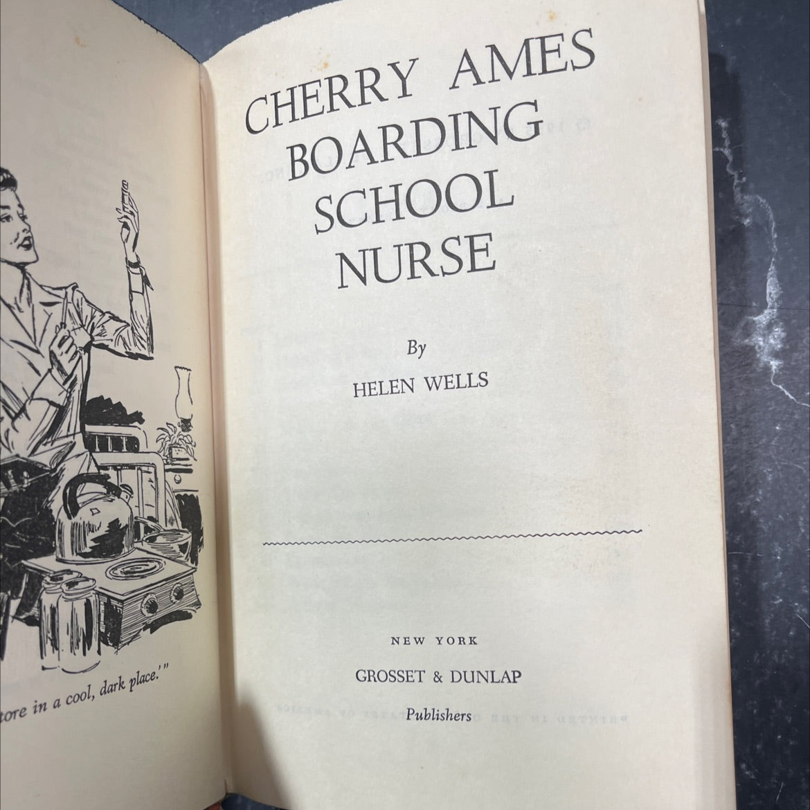 cherry ames boarding school nurse book, by helen wells, 1955 Hardcover image 2