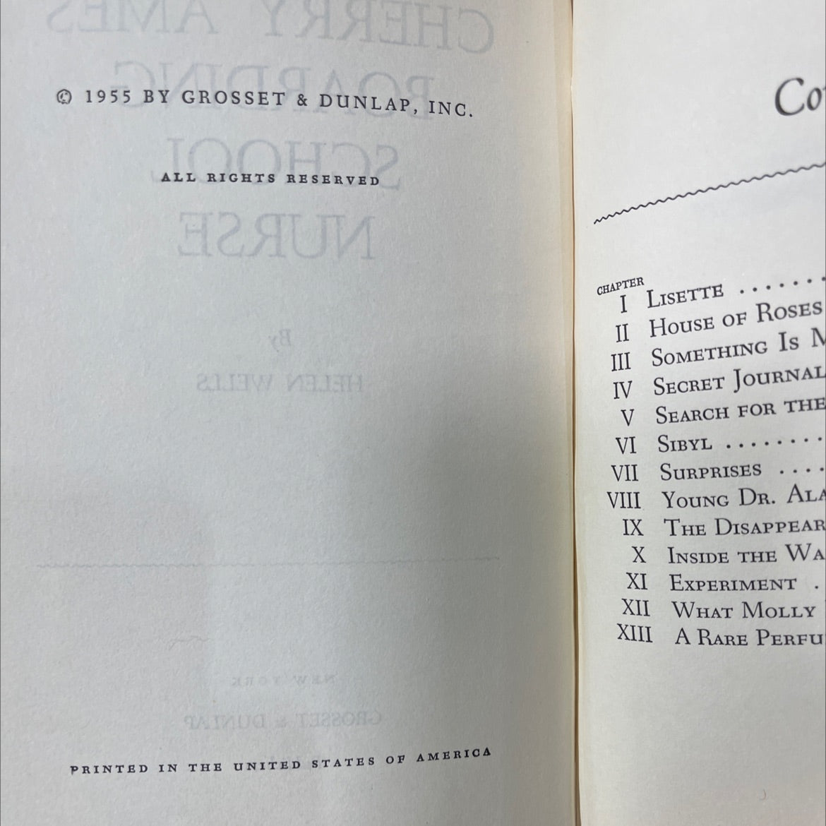 cherry ames boarding school nurse book, by helen wells, 1955 Hardcover image 3