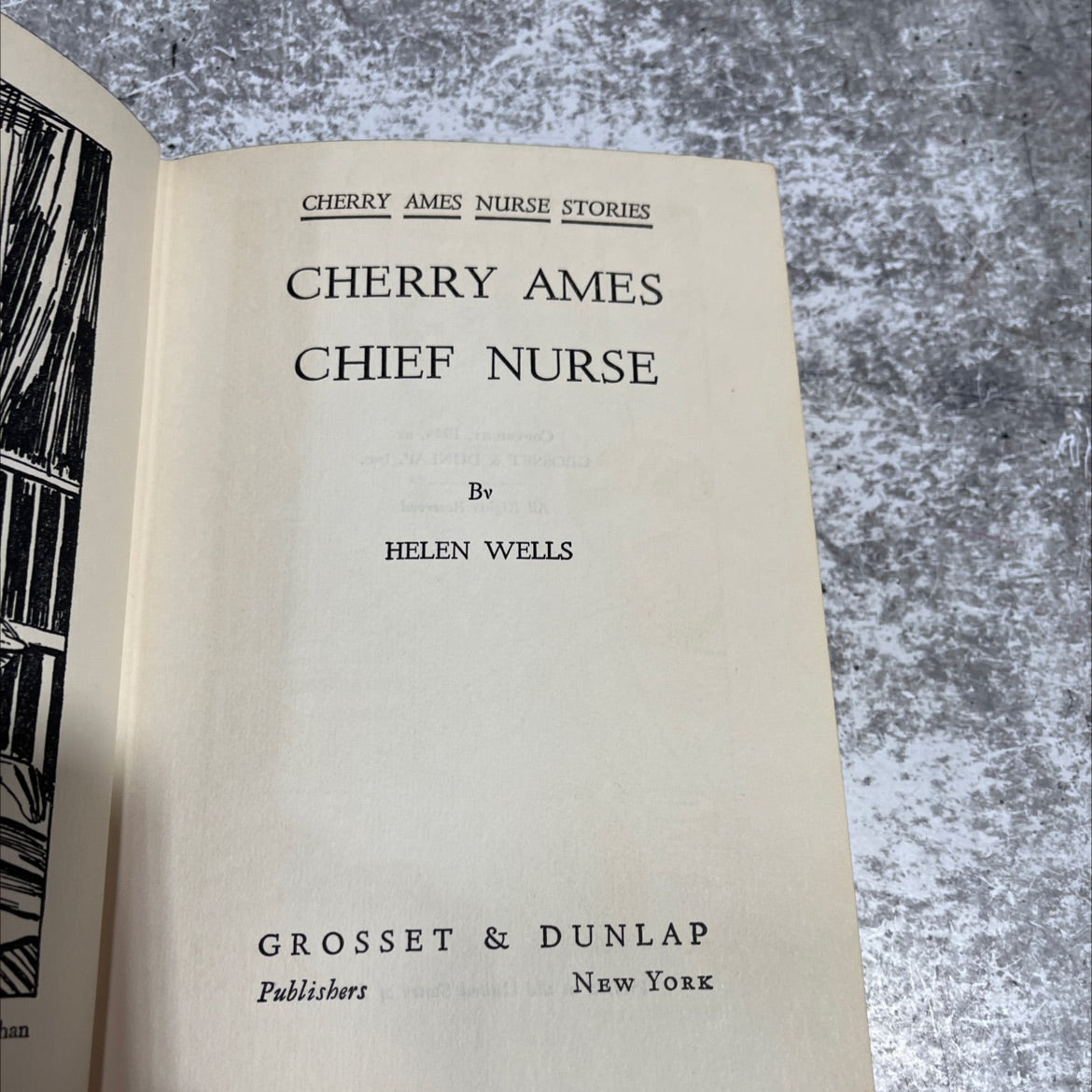 cherry ames chief nurse book, by helen wells, 1944 Hardcover image 2