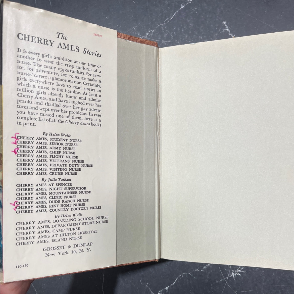 cherry ames student nurse book, by helen wells, 1943 Hardcover image 4