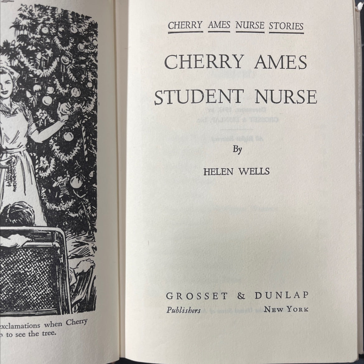 cherry ames student nurse book, by helen wells, 1943 Hardcover image 2