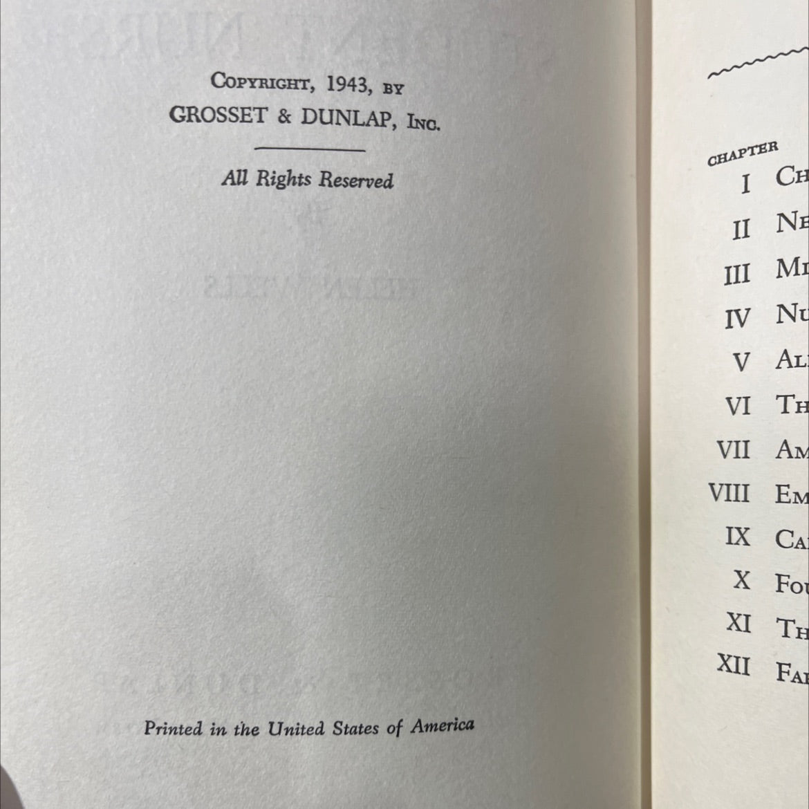 cherry ames student nurse book, by helen wells, 1943 Hardcover image 3
