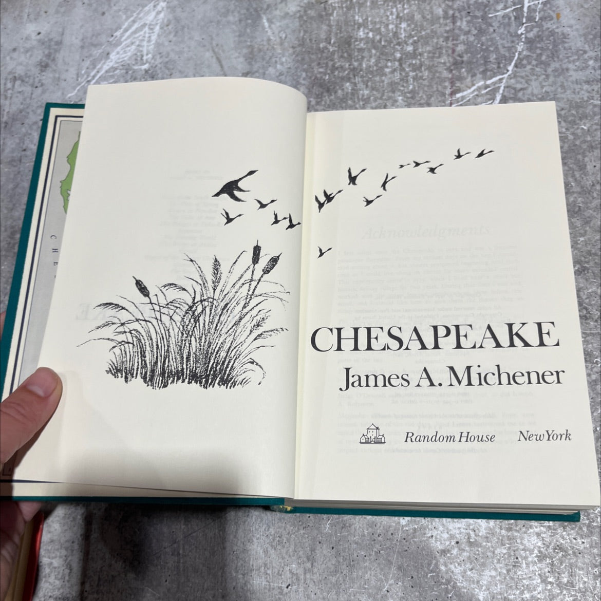 chesapeake book, by james a. michener, 1978 Hardcover image 2
