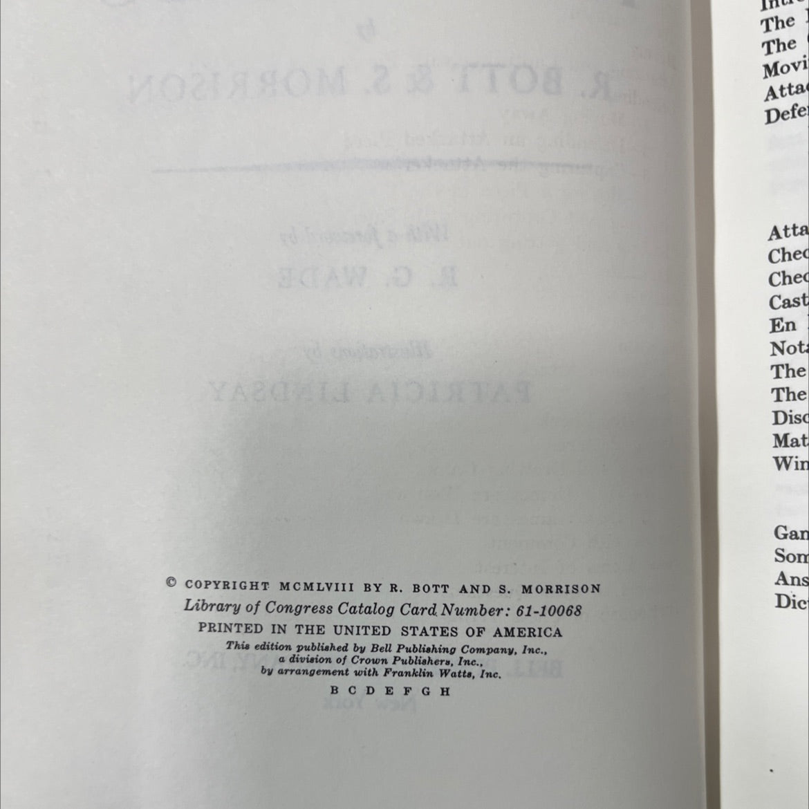 chess: first steps book, by r. bott & s. morrison, 1958 Hardcover image 3