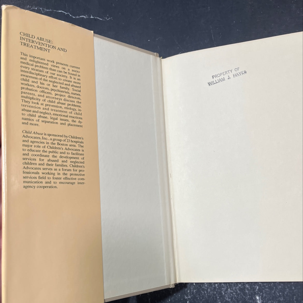 child abuse: intervention and treatment book, by Nancy B. Ebeling, Deborah A. Hill, 1975 Hardcover image 4
