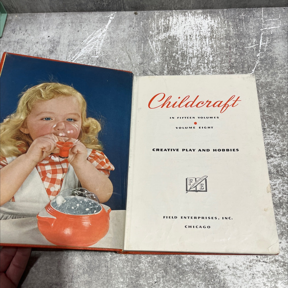 childcraft creative play and hobbies book, by Field Enterprises, Inc., 1954 Hardcover image 2