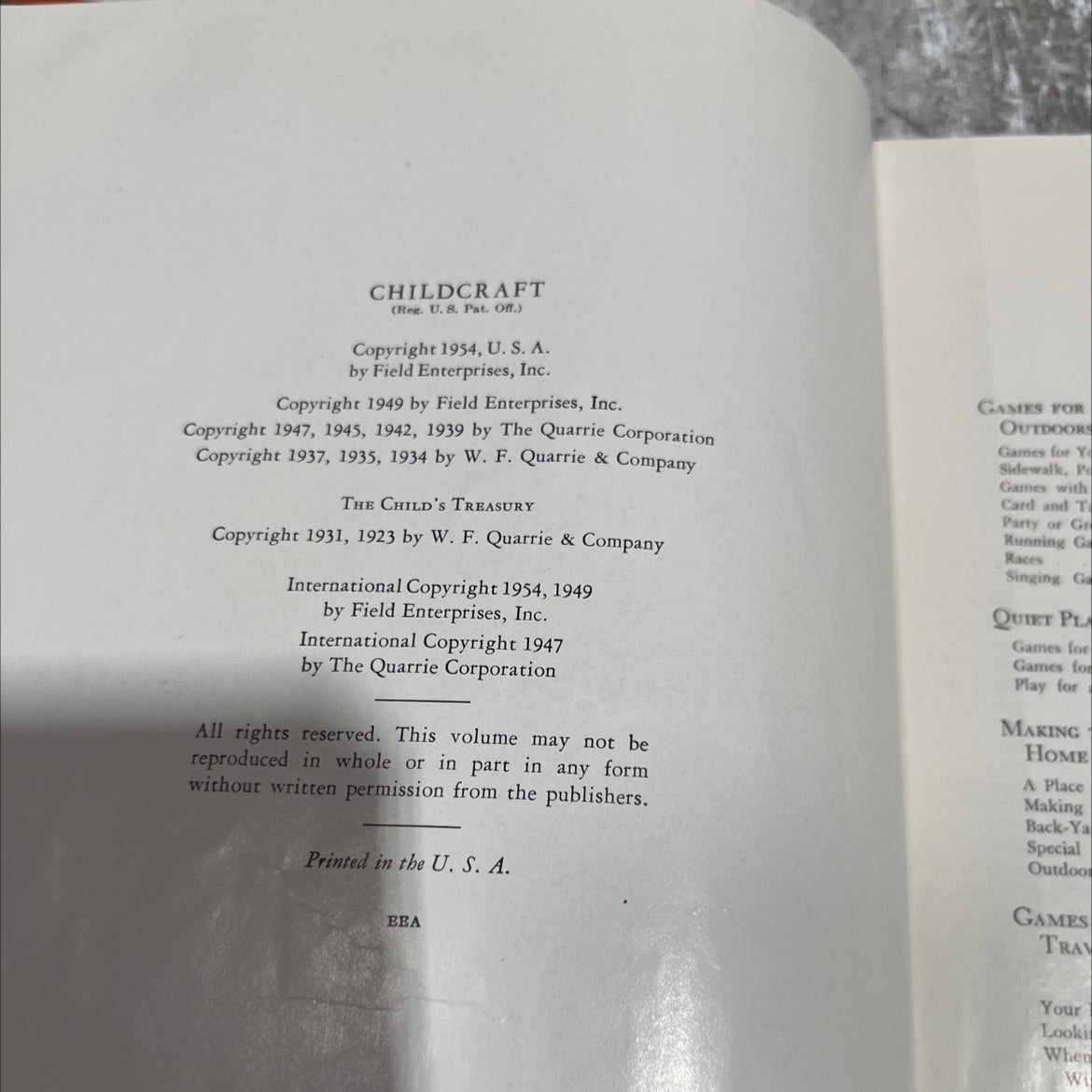 childcraft creative play and hobbies book, by Field Enterprises, Inc., 1954 Hardcover image 3