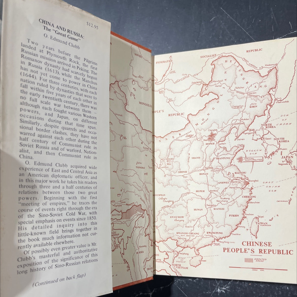 china & russia the \"great game\" book, by O. Edmund Clubb, 1971 Hardcover image 4