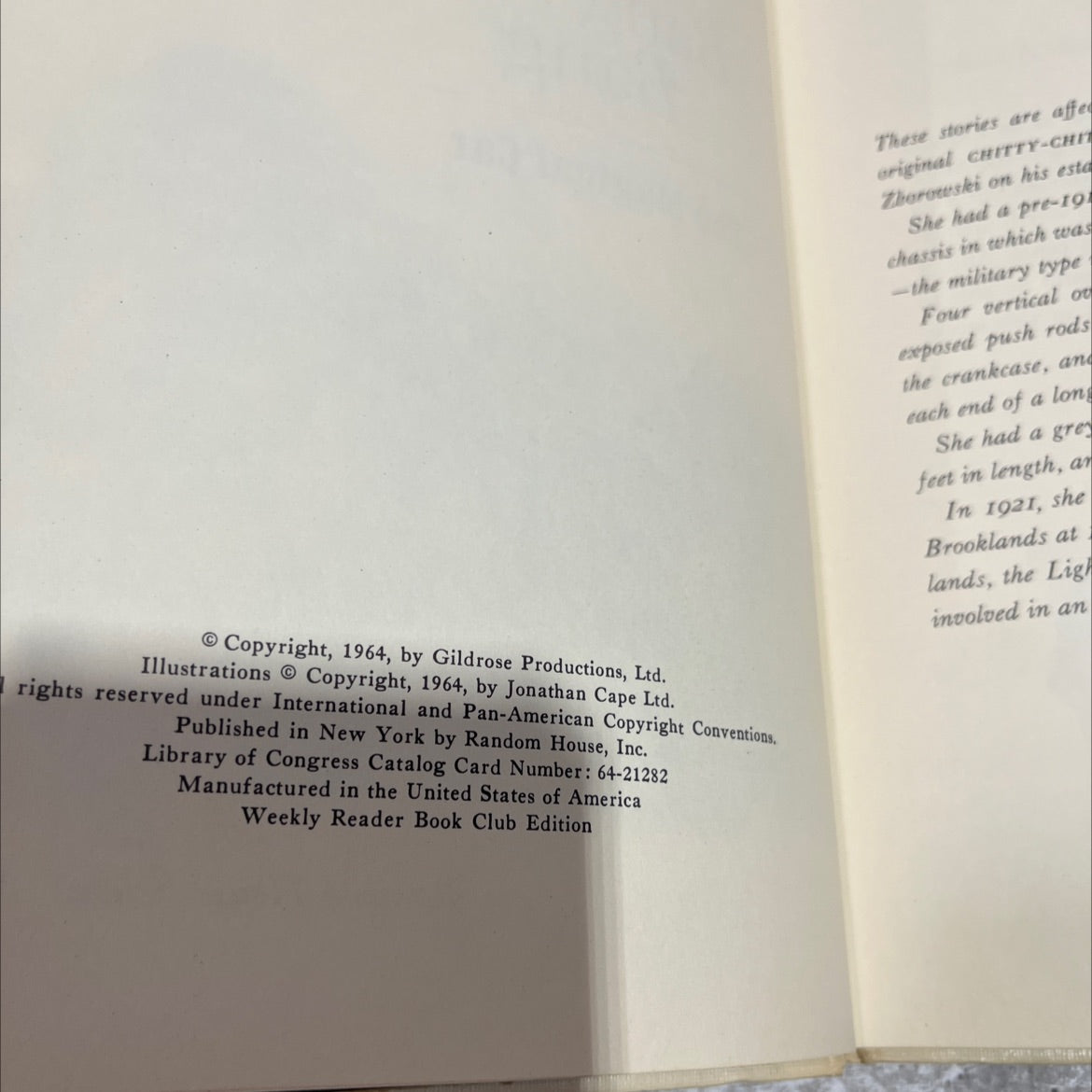 chitty chitty bang bang the magical car book, by ian fleming, 1964 Hardcover image 3