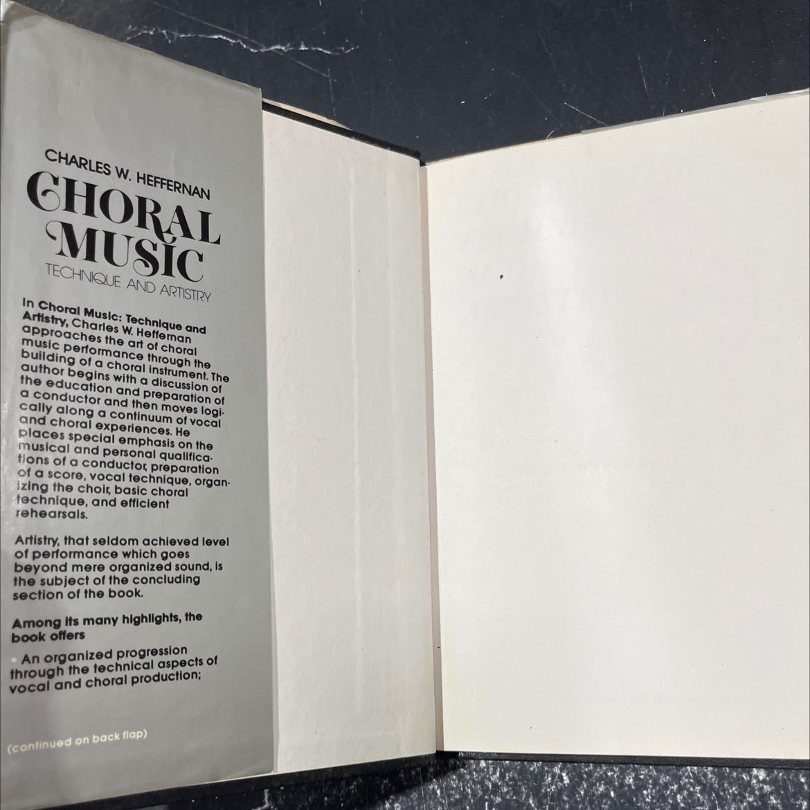 choral music: technique and artistry book, by charles w. heffernan, 1982 Hardcover image 4