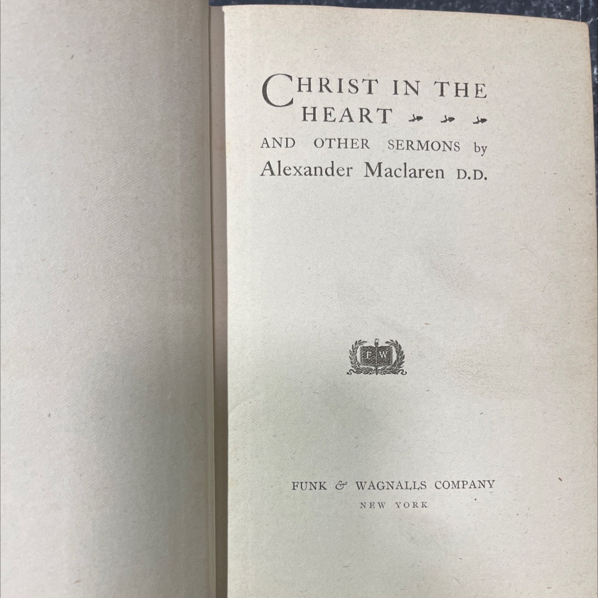 christ in the heart and other sermons book, by alexander maclaren d.d., 1970 Hardcover image 2
