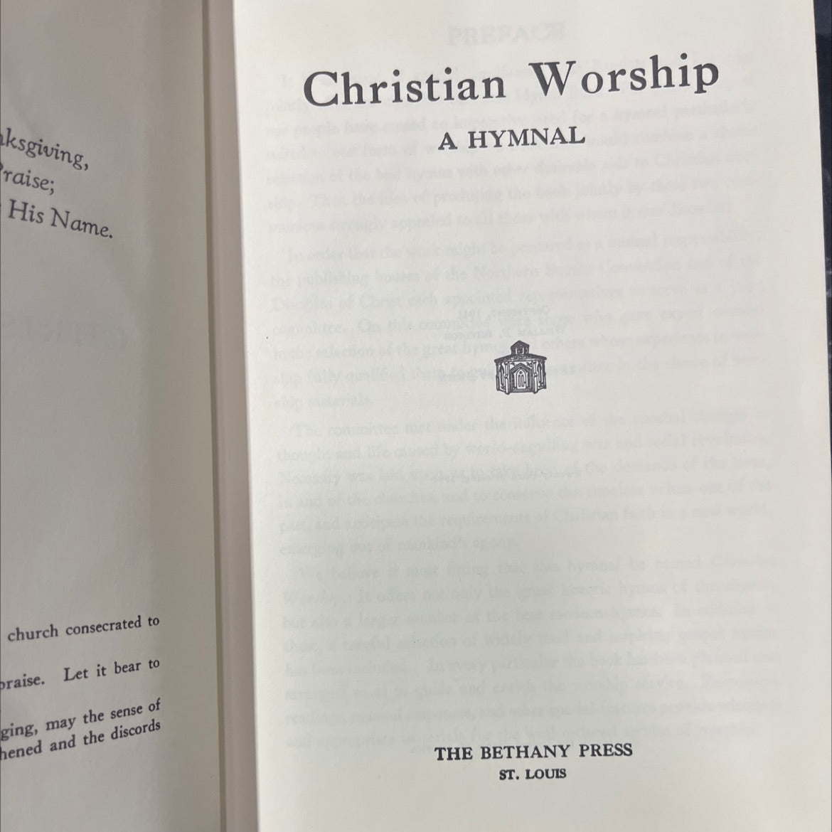 christian worship a hymnal book, by william p. shelton and luther wesley smith, 1964 Hardcover image 2