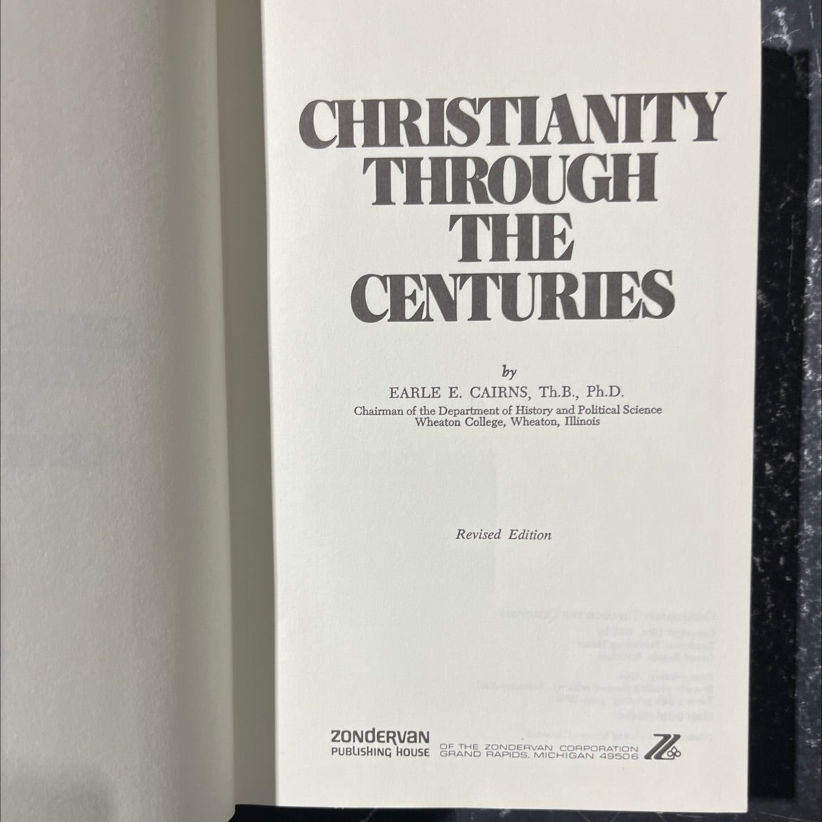 christianity through the centuries book, by earle e. cairns, 1979 Hardcover image 2