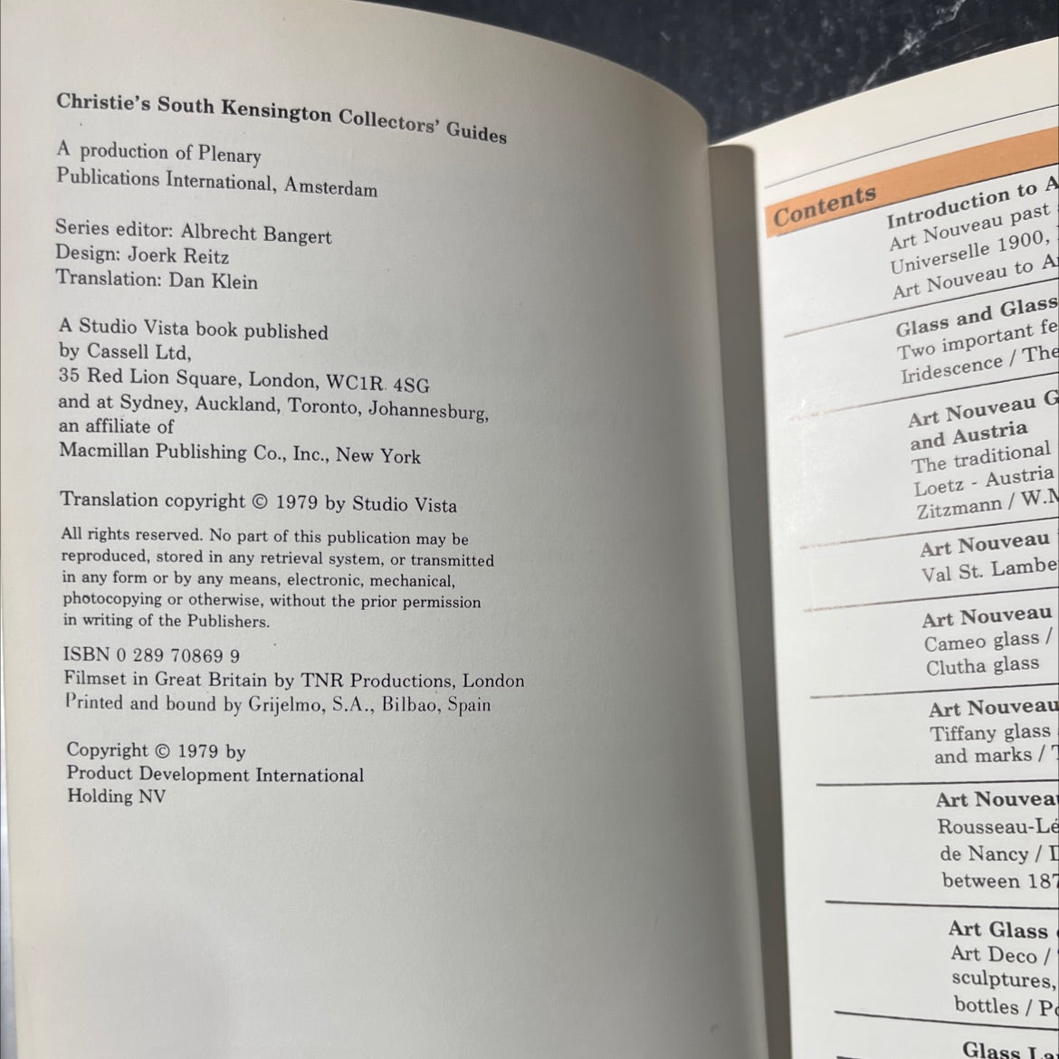 christie's glass art nouveau and art deco book, by albrecht bangert, 1979 Hardcover image 3