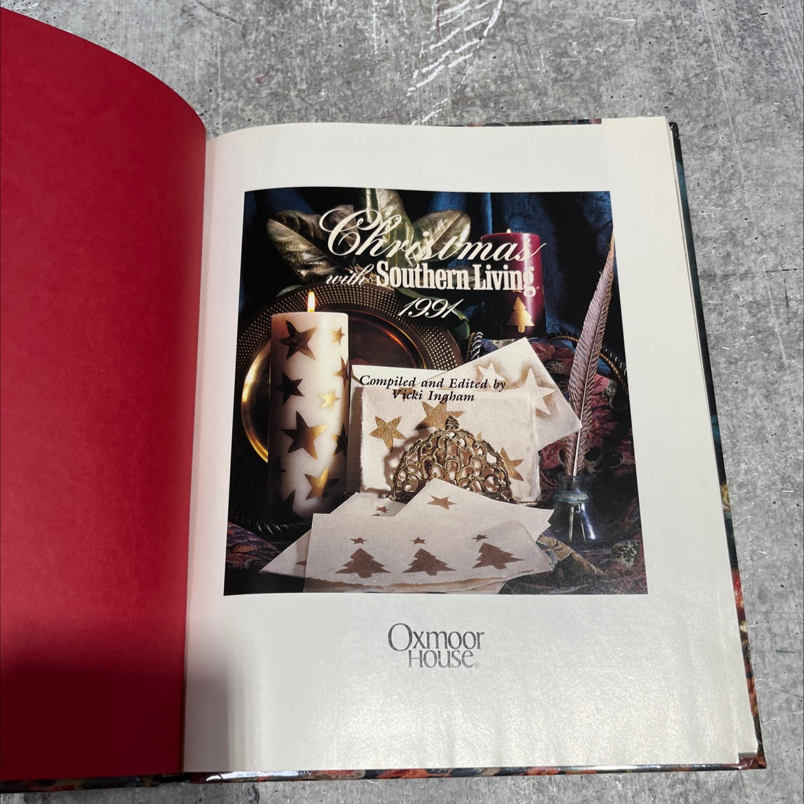 christmas at arlington book, by Vicki Ingham, 1991 Hardcover image 2