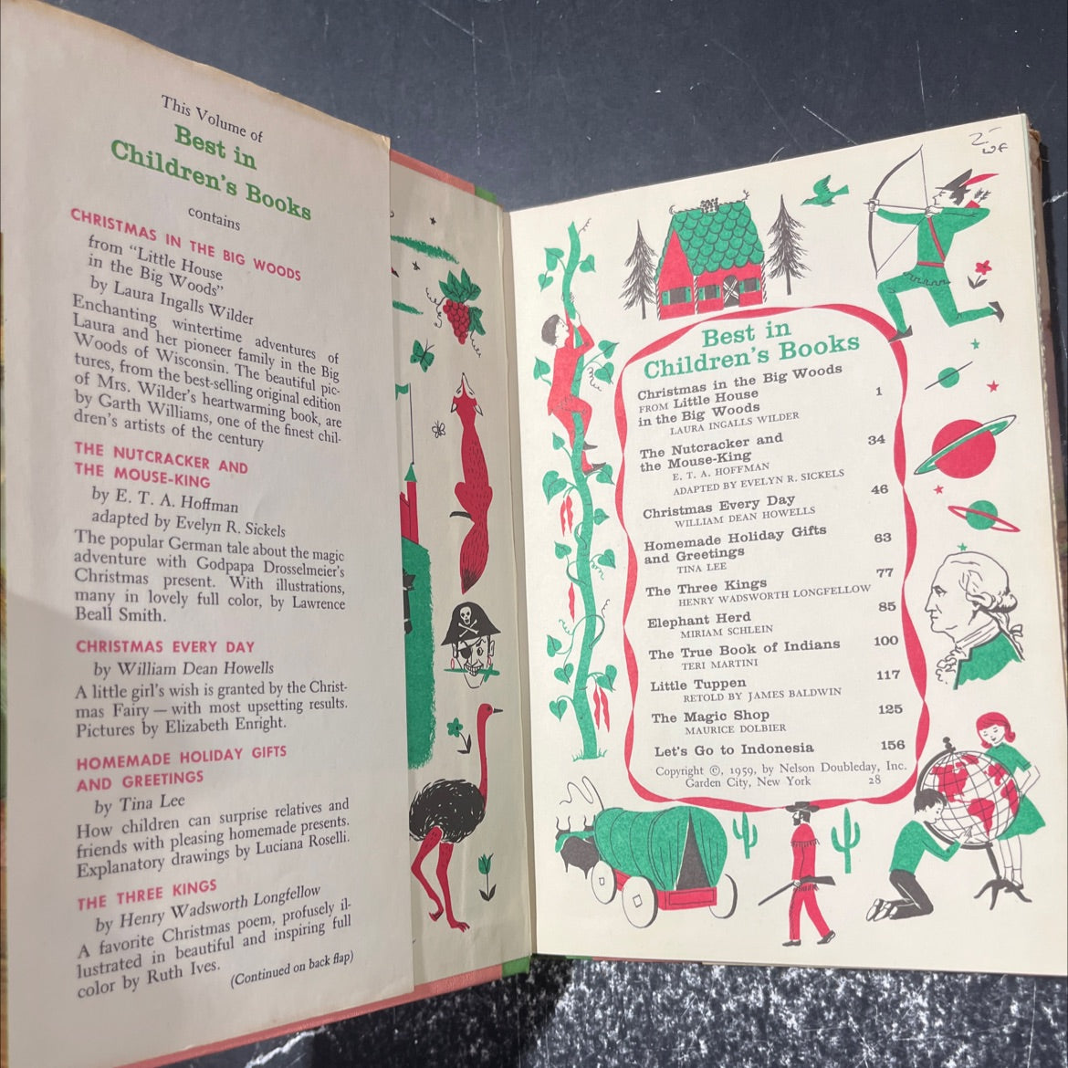 christmas in the woods book, by laura ingalls wilder, 1953 Hardcover image 4