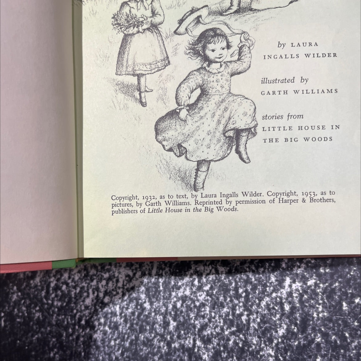 christmas in the woods book, by laura ingalls wilder, 1953 Hardcover image 3