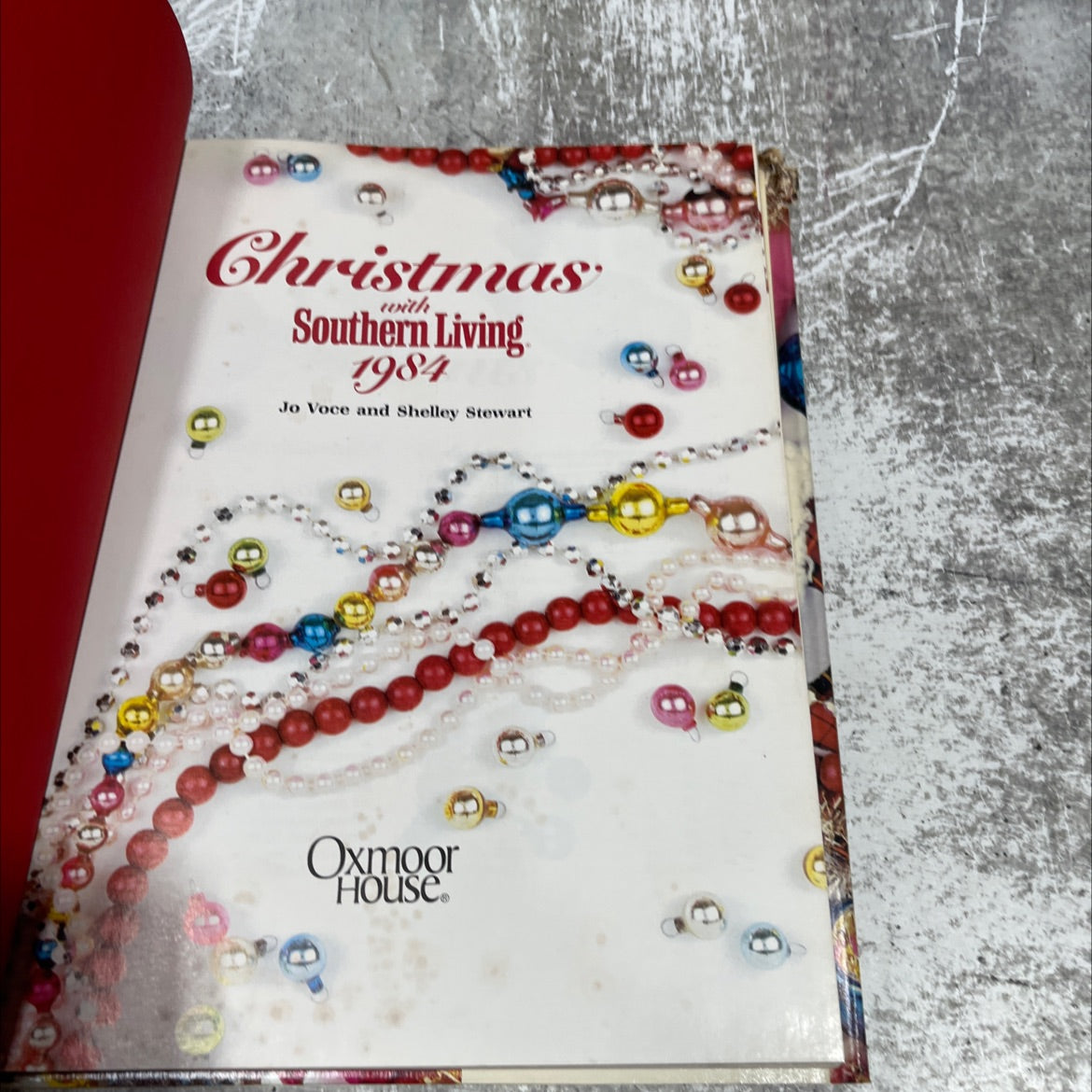 christmas with southern living 1984 book, by Jo Voce and Shelley Stewart, 1984 Hardcover image 2