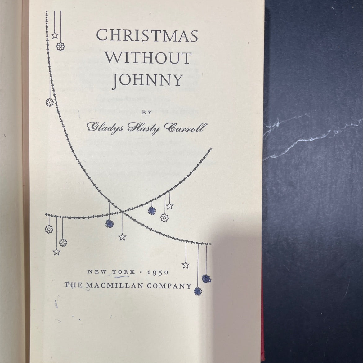 christmas without johnny book, by gladys hasty carroll, 1950 Hardcover, First Edition image 2