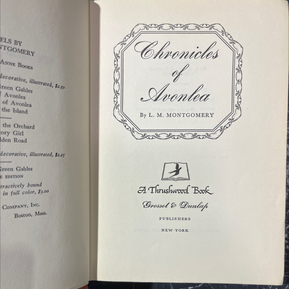 chronicles of avonlea book, by l. m. montgomery, 1940 Hardcover image 2