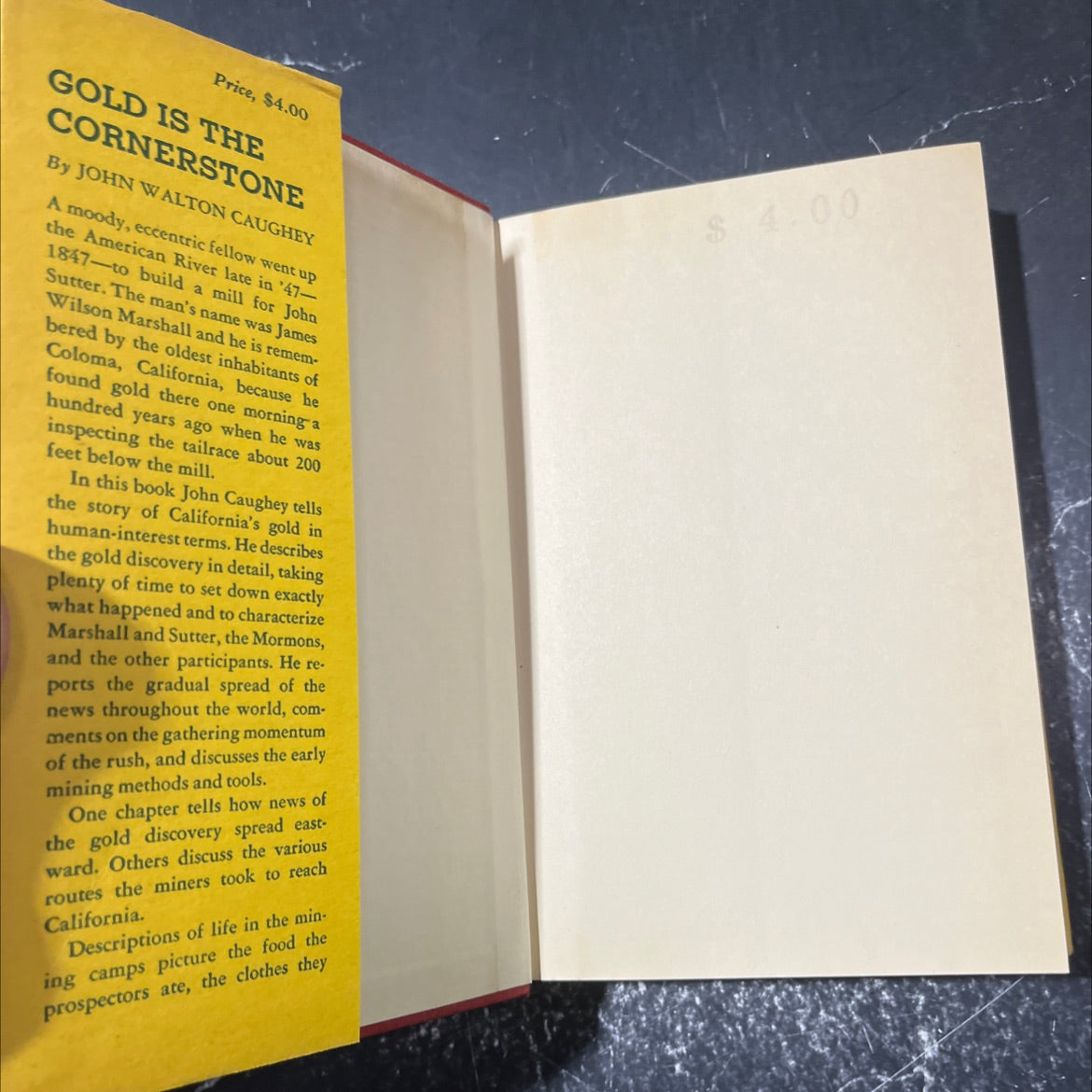 chronicles of california gold is the cornerstone book, by john walton caughey, 1948 Hardcover image 4