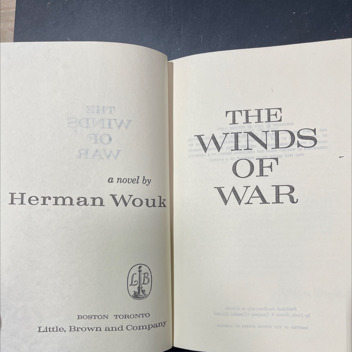 cht ho haw book, by Herman Wouk, 1971 Hardcover image 2