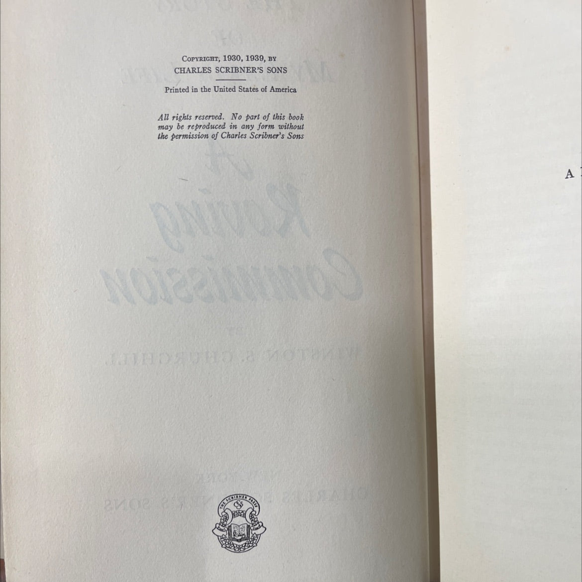 churchill book, by winston s. churchill, 1951 Hardcover image 3