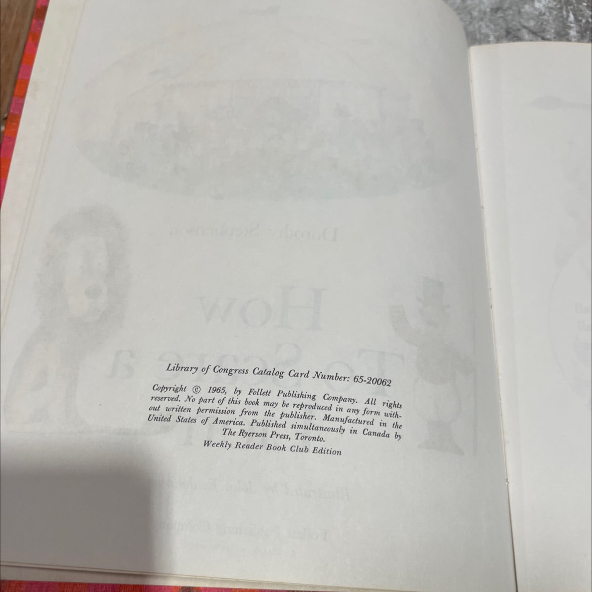 circus book, by Dorothy Stephenson, 1965 Hardcover image 3