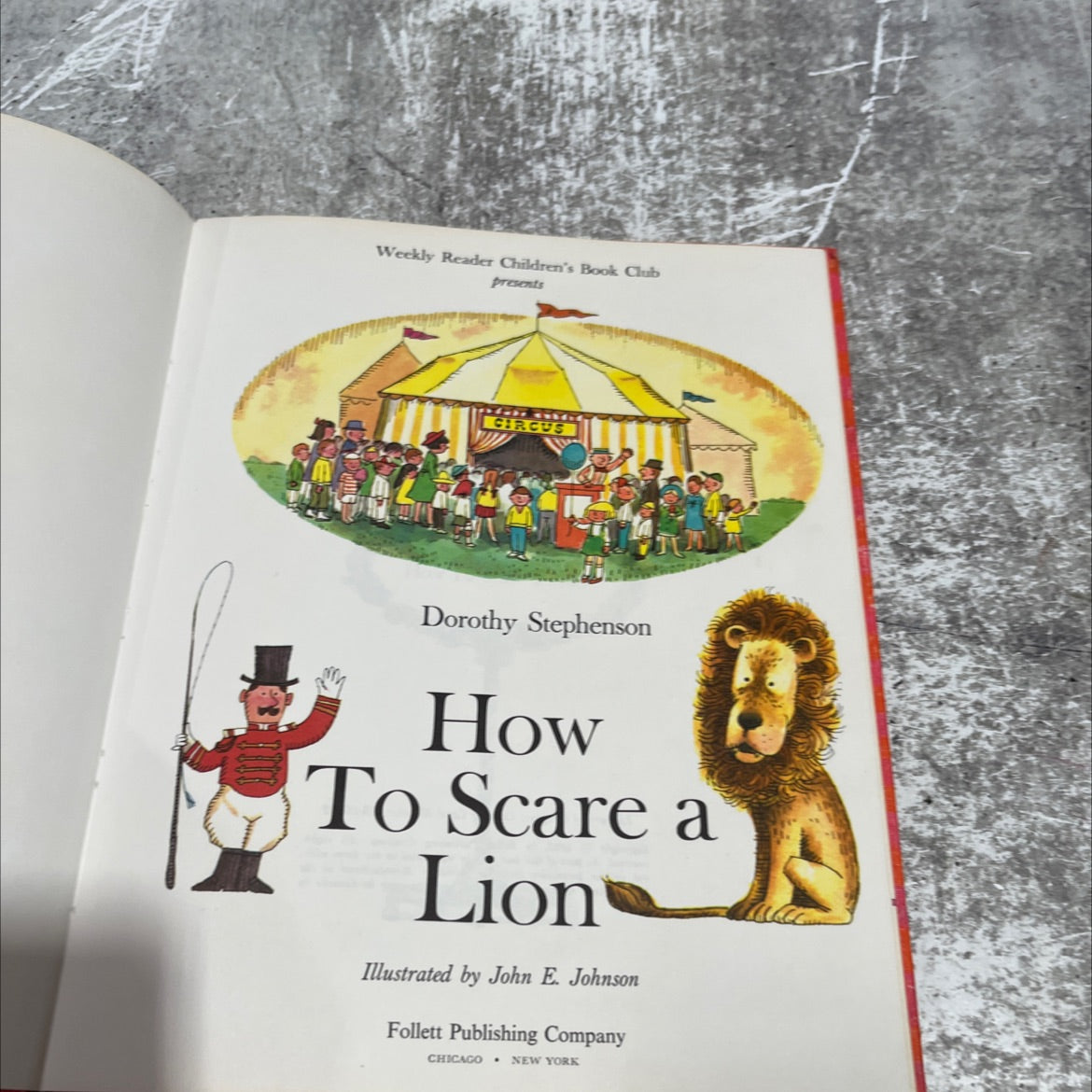circus book, by Dorothy Stephenson, 1965 Hardcover image 2