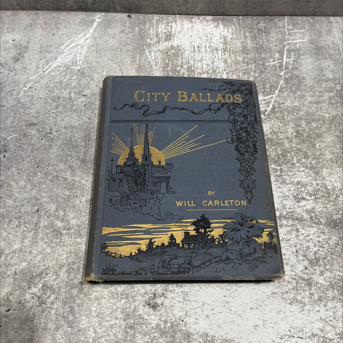 city ballads book, by will carleton, 1885 Hardcover image 1