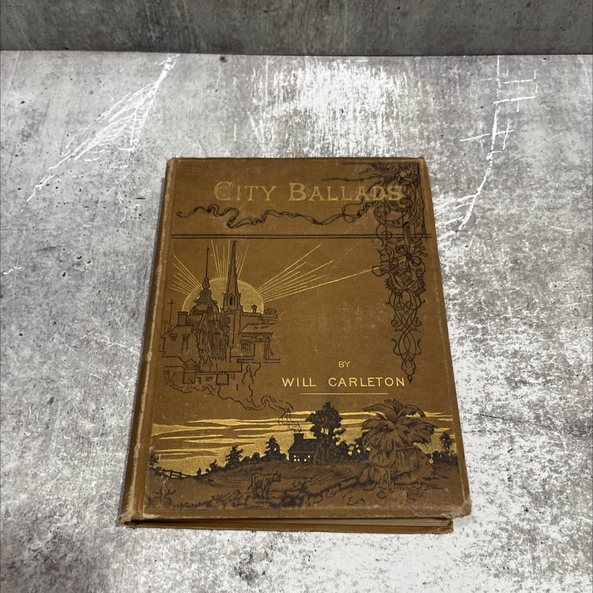 city ballads book, by will carleton, 1886 Hardcover image 1