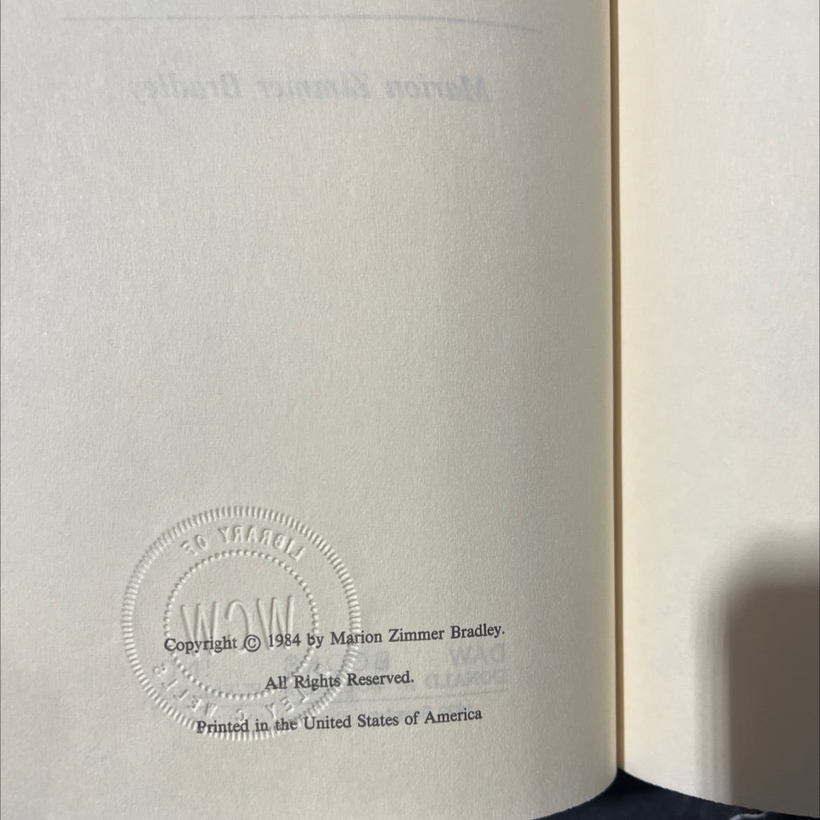 city of sorcery book, by Marion Zimmer Bradley, 1984 Hardcover image 3