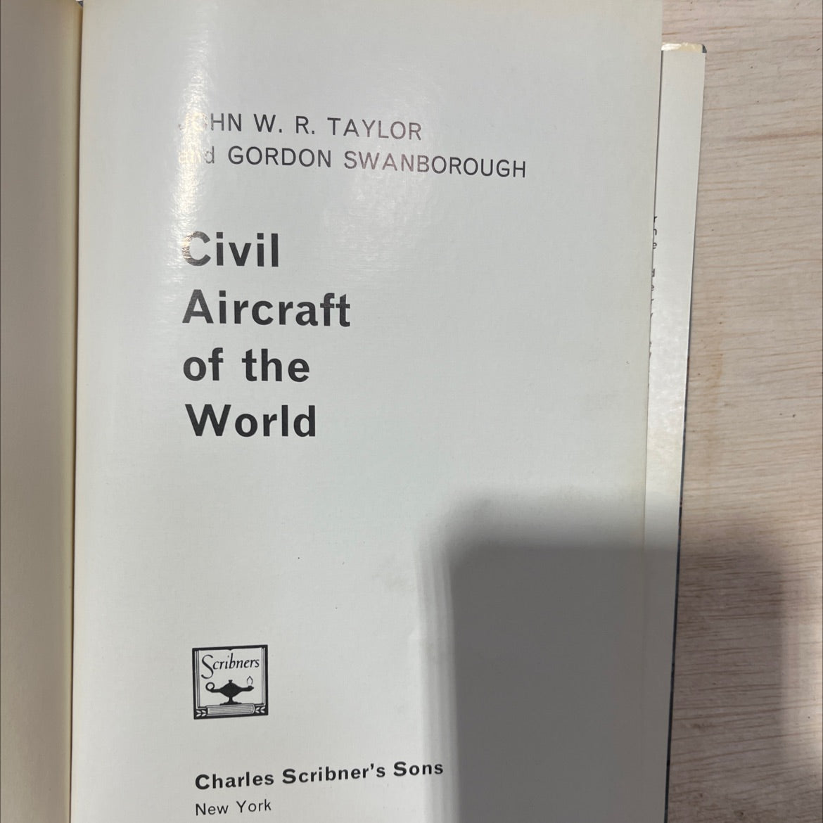 civil aircraft of the world book, by john w. r. taylor and gordon swanborough, 1972 Hardcover, Vintage image 2