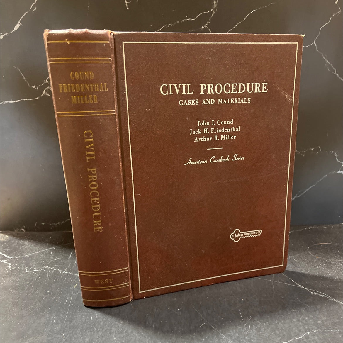 civil procedure cases and materials book, by john j. cound, jack h. friedenthal, arthur r. miller, 1968 Hardcover image 1
