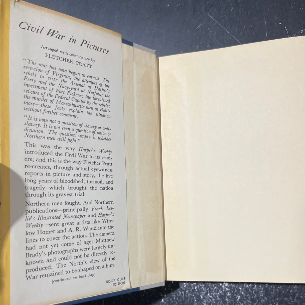 civil war in pictures book, by fletcher pratt, 1955 Hardcover image 4