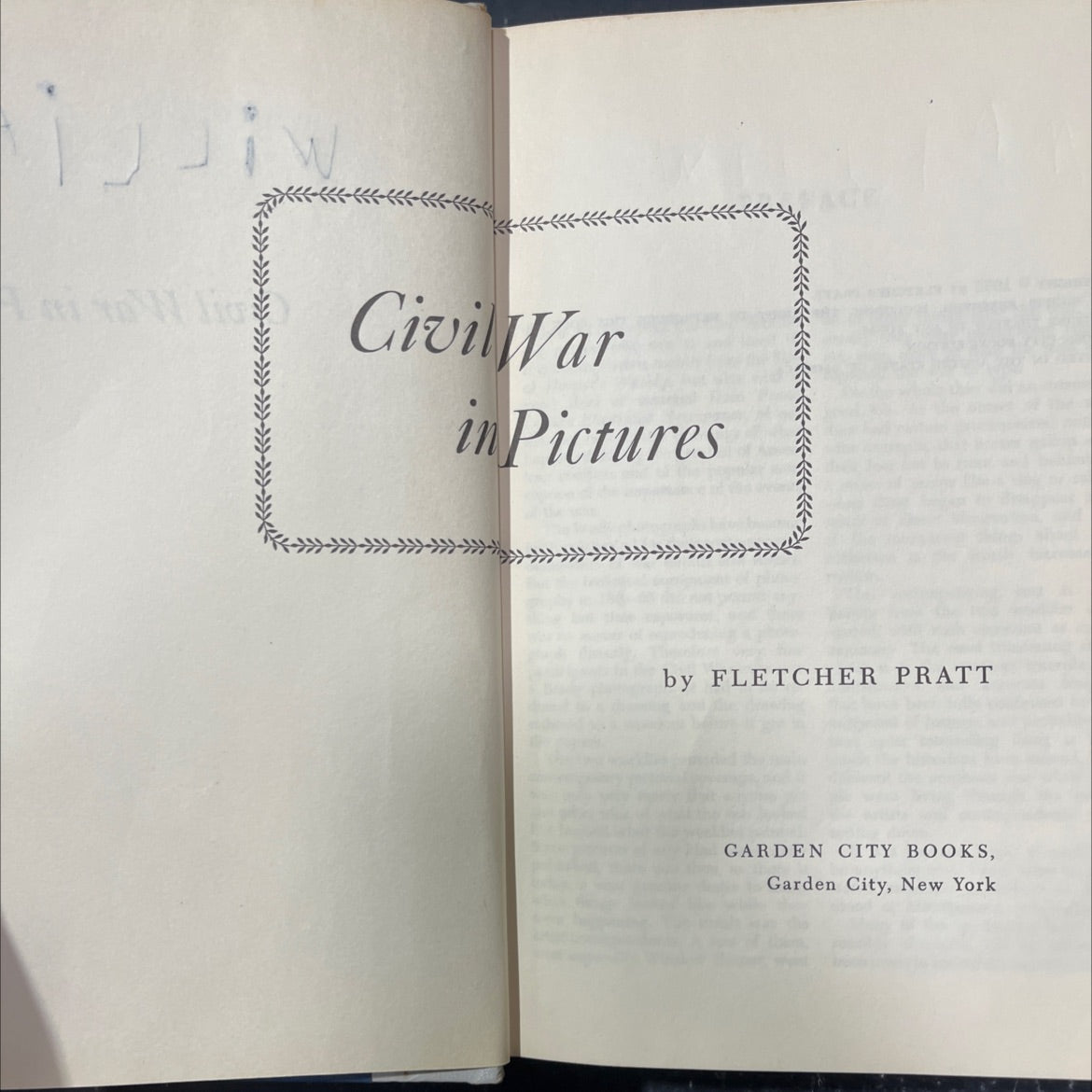 civil war in pictures book, by fletcher pratt, 1955 Hardcover image 2